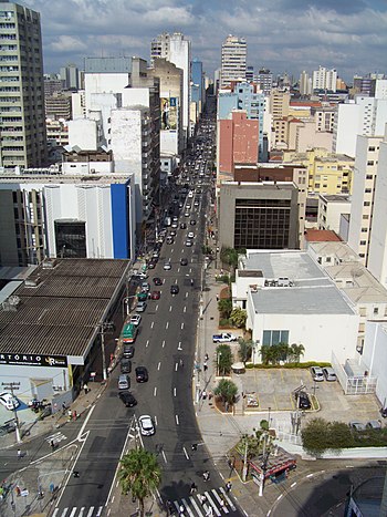 Rua Francisco Glicério em Campinas