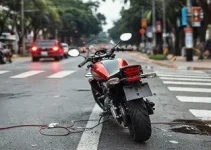 motociclista ferida