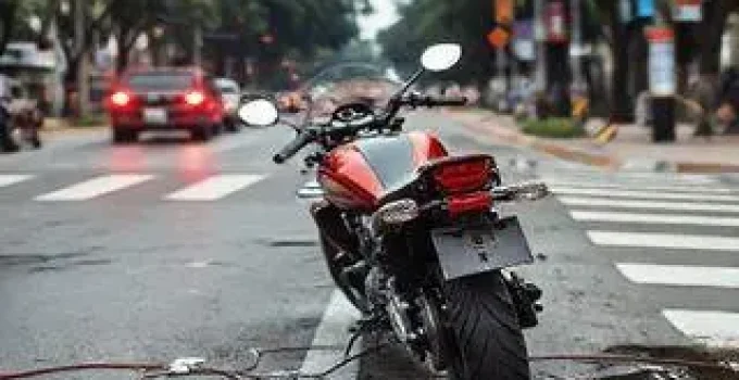 motociclista ferida