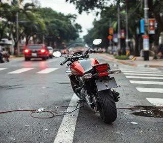 motociclista ferida