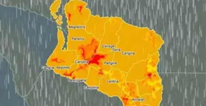 alerta de deslizamentos e enchentes