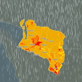 alerta de deslizamentos e enchentes