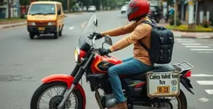 motos utilizadas para trabalho